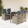 vidaXL Garden Dining Set Grey - 2 of 4