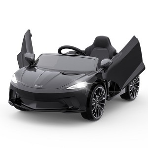 12V Licensed McLaren Kids Ride On Car, Battery Sports Car w/Parent Remote,2 Speeds,Sound,LED Headlights&Hydraulic Doors - 1 of 4