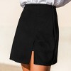 Women's Casual Chic Side Slit Black Shorts - Cupshe - 2 of 4