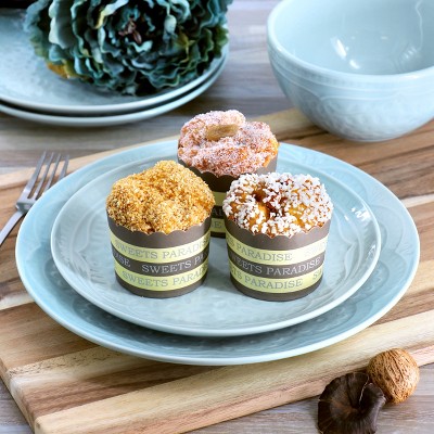 Aqua Floral Porcelain 16-Piece Dinnerware Set for 4