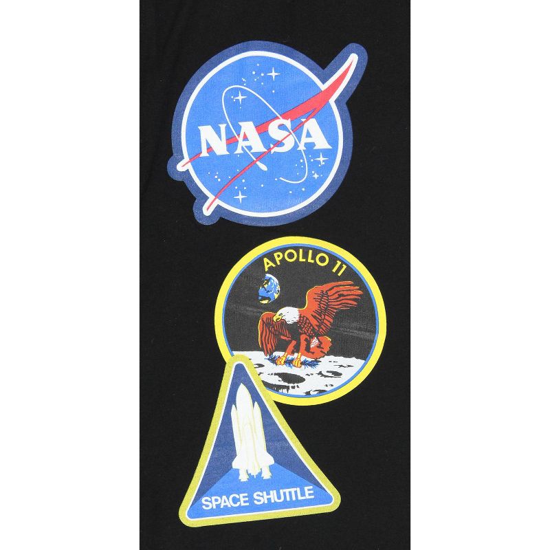 NASA Apollo 11 Space Shuttle Patches Mens' Lounge Sleep Pajama Pants, 2 of 4