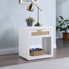 Meridian Furniture,Langham White Nightstand - 2 of 4