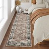 Area Rugs for Living Room Bedroom Vintage Distressed Rug Floral Print Accent Rug - 2 of 4