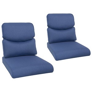 Buenhomino Deep Seat Outdoor Cushion Set 25"x22",Bench Outdoor Chair Cushion, Outdoor High Back Chair Cushion Seat Pad for Patio Furniture - 1 of 4