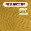 Hearth & Harbor Acrylic Yarn for Crocheting & Knitting - Soft Yarn for Crocheting, 370 Yards Knitting Yarn, Medium Worsted Weight Yarn 4 - 2 of 4
