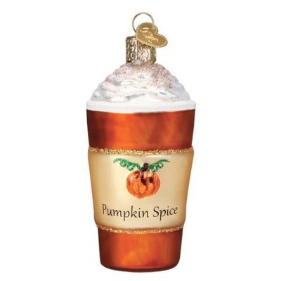 Old World Christmas 4.25 In Pumpkin Spice Latte Drink Star Fall Tree Ornaments