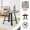 NicBex Minimalist Round Wooden Dining Table with Black/Gold Metal Legs,Modern Kitchen Table Bar Table,Dining Room Furniture - 4 of 4