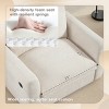 42" Tufted Chenille Single Sofa,Wide Seat Armchair with USB & Type-C Charger and High-Density Foam for Living Room Apartment-Baofuwish - 3 of 4