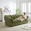Ridstar Contemporary Comfort Deep-Seat Chenille Sofa for Living Rooms, Bedrooms, Offices & Apartments-Green - 3 of 4