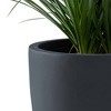 Rosemead Home & Garden, Inc. Kante  Fiberglass and Concrete Indoor Planter Pots Black 10" x 9.8" x 9" - 4 of 4