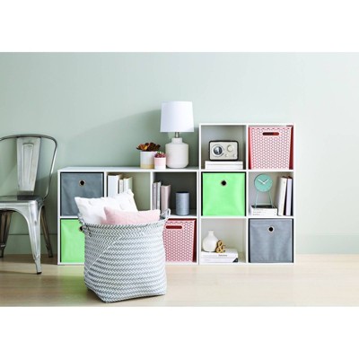 White Stackable 6 Cube Organizer Shelf