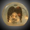 Stony Creek 6.0 Inch Angel Wings Round Orb Pre-Lit Faith Love Hope Novelty Sculpture Lights - 2 of 3
