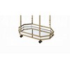 Kitchen Cart with Two Spacious Mirror Shelves and Smooth-rolling Caster Wheels - 2 of 4