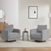 Spruce&Spring Swivel Accent Chair Armchair with Back Cushion - 2 of 4
