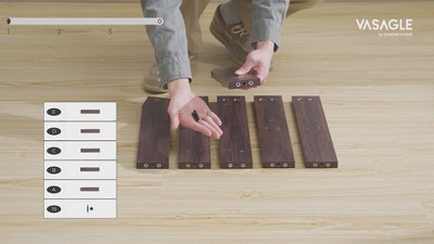 Blanket Ladder Decorative Farmhouse for The Living Room, 5-Tier Ladder Shelf, Ladder Rack for Storage and Decor, Honey Brown