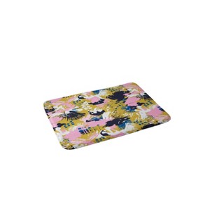 Deny Designs Marta Barragan Camarasa Abstract Brushstrokes Memory Foam Bath Rug Pink : Microfiber, Machine Washable, Non-Slip Backing - 1 of 3