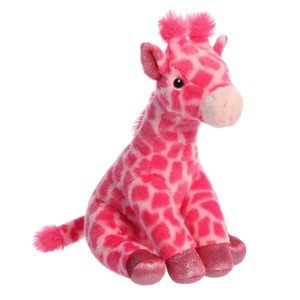 Aurora Medium Giraffe Destination Nation Adventurous Stuffed Animal Pink 12" - 1 of 4