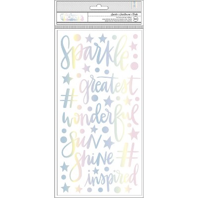 Thickers Shimelle Sparkle City Phrases & Icons Stickers - Sparkle, 101pcs