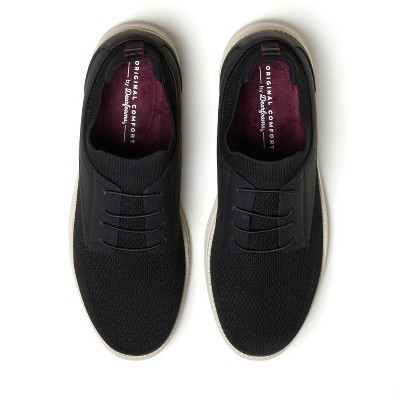 Dearfoams Men's Nash Stretch Knit Oxford Slip On Sneaker - Black Size 9 — фото 4