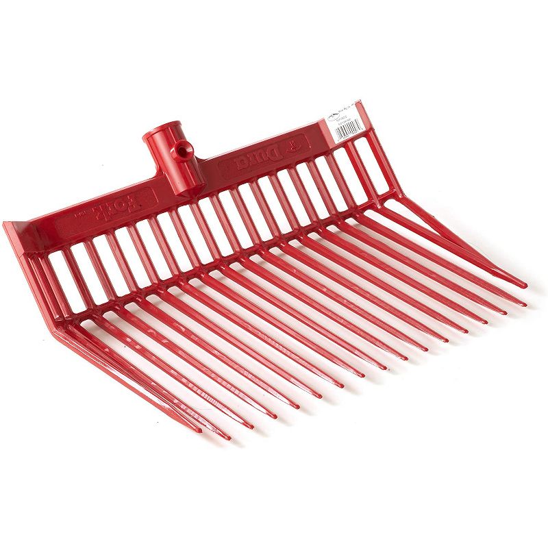 Little Giant PDF103RED 13 Inch DuraFork Polycarbonate Attachable Pitchfork Tool Replacement Head with Angled Tines, Red (3 Pack), 2 of 3
