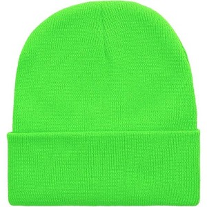 MSDC 1&2 Pack Beanie for Men Women Slouchy Beanie Hats Winter Knit Caps Soft Ski Hat Unisex - 1 of 4