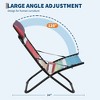 Camping Chair with Portable Beach Chair - Iron Pipe Frame Chair, Flip Headrest Chair, Adjustable Headrest Chair, Foldable Beach Chair - 3 of 4