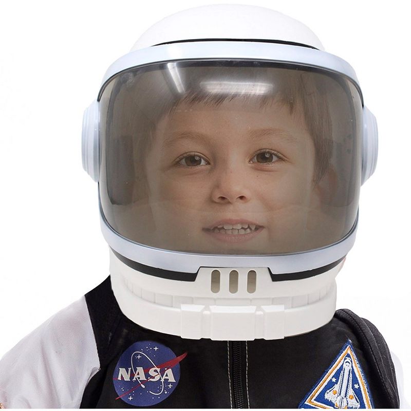 Astronaut Space Helmet Child Costume Accessory with Movable Visor Birthday Halloween Party Favor Supplies, Girls, Boys, Kids, 2 of 6