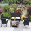 CAVINAS Patio Chairs Set with Coffee Table, Wicker Patio Table and Chairs Set, Modern Porch Furniture for Backyard - 3 of 4