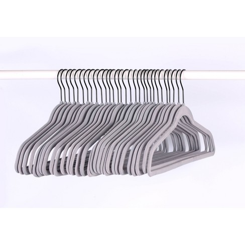 18pk Plastic Hangers Gray - Room Essentials™