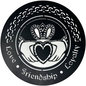 Slickblue Celtic Metal Wall Art – 12" Round Hanging Decor in 8 Irish Designs & 4 Finish Options for Home - 1 of 4
