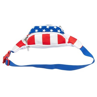 RN Flag American Flag Sport Waist Bag Fanny Pack Adjustable For Travel 
