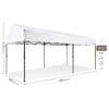 Suntime 10 Foot x 20 Foot  Easy Pop Up Rectangular Canopy with Removable Sidewalls and Wheeled Carry Bag for Commercial and Recreational Use, White - 2 of 4