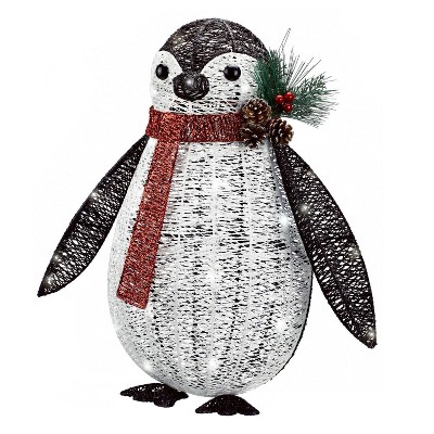 Philips Christmas Penguin Glitter Novelty Sculpture with 50 LED Lights ...