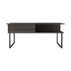 NicBex Coffee Tables for Living Room Modern Lift Top Rectangle Coffee Tables with Concealed Storage and 4 Metallic Legs, Multicolor - 4 of 4