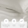Cotton Duvet Cover Set & Insert 4PC Bundle, 300TC Sateen Vintage Washed Duvet Set with Down Alternative Comforter, All Season Bedding - Becky Cameron - 4 of 4