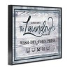 Stupell Industries The Laundry Co Sign Wash Fold Press Icons Framed Giclee Art, Black, 14" x 11" - 2 of 4