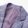 Cloudstyle Mens Formal Suit Jacket Blazer Plaid 2 Button Closure Prom Business Sport Coat - 3 of 4