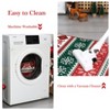 Modern Christmas Area Rug, Christmas Sign Romantic Door Mat with Non Slip Backing, Low Pile Stain Resistant Floor Carpet for Living Room - 4 of 4