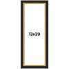 PosterPalooza | Panoramic Embellished Brown Picture Frame - UV Acrylic, Foam Board Backing, Hanging Hardware - 2 of 4