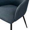 NicBex Dining Chairs Upholstered Chair Metal-footed Woven-Fabric Dining Chair for Dining Room, Living room, Light Gray - 3 of 4