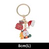 Unique Bargains Christmas Keychain Double Ring Zinc Alloy Multicolored 1 Pc - 2 of 3