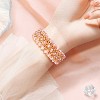 MyBat Pro Crystal Watchband for Apple Watch 38mm - 44mm - Pink , Elegant Stretch Bracelet Style - 2 of 4
