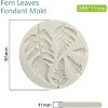 JDICTION 2PCS Succulent & Fern Leaf Silicone Mold Set - 3D Polymer Clay Molds for Cake Decorating, Cupcakes, Chocolate & Sugarcraft - 3 of 4