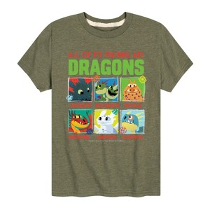 Boys' - How to Train Your Dragon - All My Friends Are Dragons Short Sleeve Graphic T-Shirt - 1 of 4