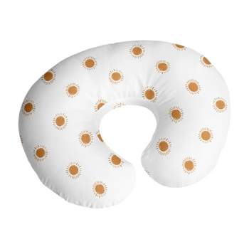 Sweet Jojo Designs Gender Neutral Unisex Support Nursing Pillow Cover (Pillow Not Included) Boho Sun Orange and White