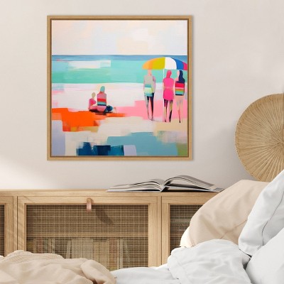 Amanti Art Summer Vibes III by Irena Orlov Canvas Wall Art Print Framed 22 x 22