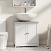 Bathroom Vanity Cabinet, Under Sink Bathroom Cabinet with 2 Doors and Adjustable Shelf - 2 of 4