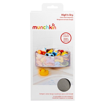 Munchkin High&#39;n Dry Corner Bath Toy Organizer - Gray_4