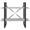 vidaXL 2-Tier Book Cabinet Concrete Gray 31.5"x11.8"x27.6" Engineered Wood - 4 of 4