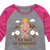 Girls' - Marvel - Guardians of the Galaxy Be Leaf In Yourself Shirt Tail Raglan Graphic T-shirt - 2 of 4